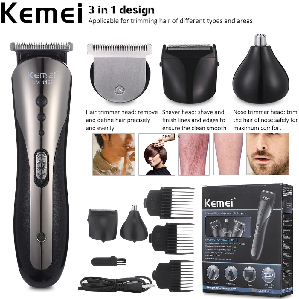 Electric Hair Clipper Professional Low Noise Trimmer Cutting Machine Beard Shaver For Men Barber Razor