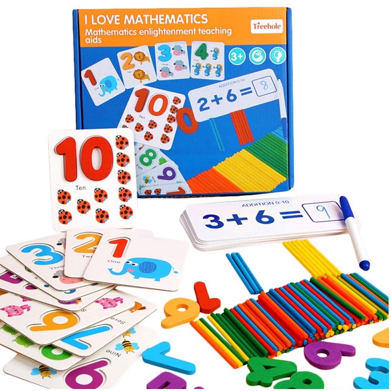 Bộ Que Tính Và Làm Toán I LOVE MATHEMATICS- Giúp Bé Học Toán Dễ Dàng