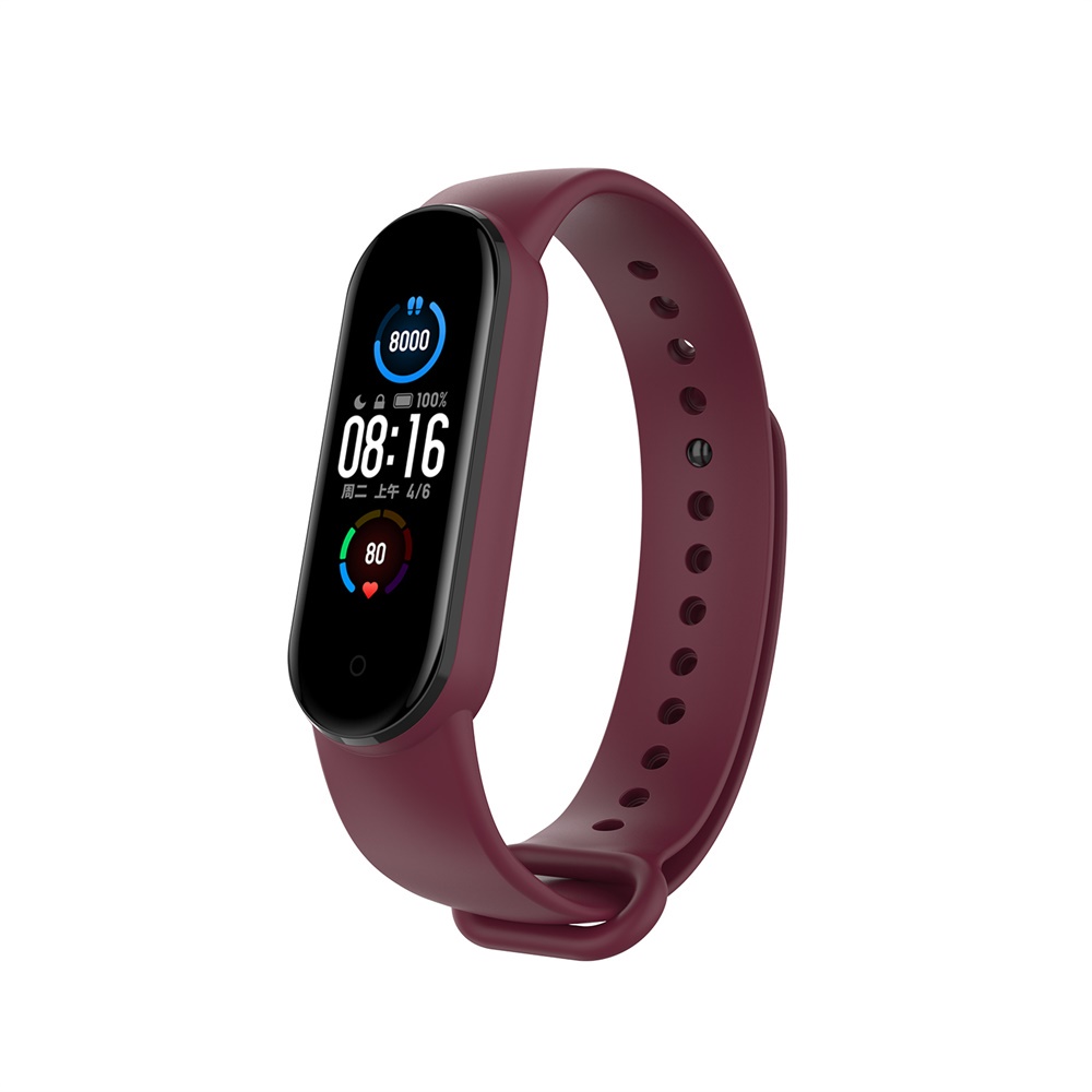 Dây Đeo Silicon Mềm Thay Thế Cho Đồng Hồ Thông Minh Xiaomi Mi Band 5 6
