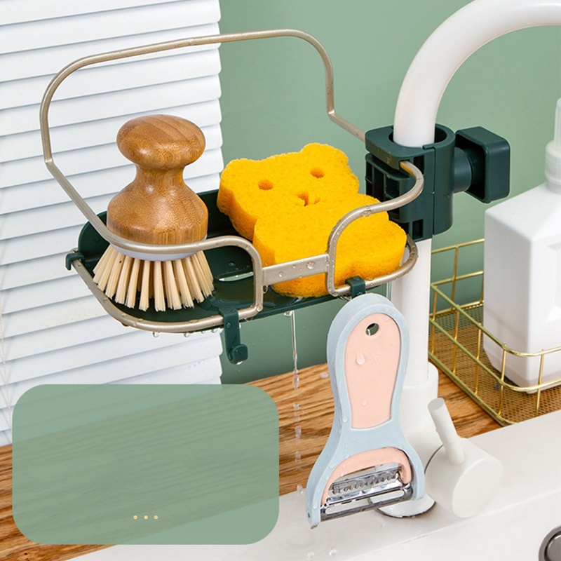 Khay Đựng Mút Rửa Chén Hình Tròn Nhanh Khô Tiện Dụng Cho Nhà Bếp / Phòng Tắm