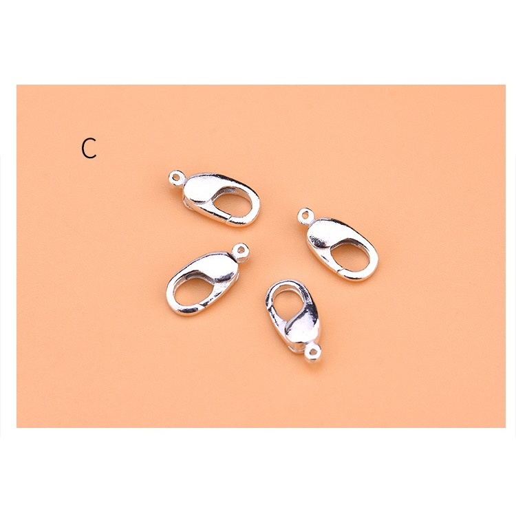 █diy゜ S925 Bạc●Bộ Phụ Kiện Làm Đồ Trang Sức Hình Trái Tim/Mèo Bằng Bạc 925 qq Có Khóa Tôm Hùm diy