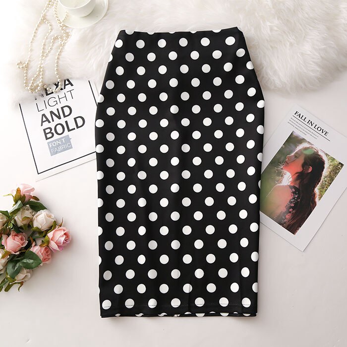 Chân Váy Bút Chì Plus Size Họa Tiết Hoa Thời Trang Nữ