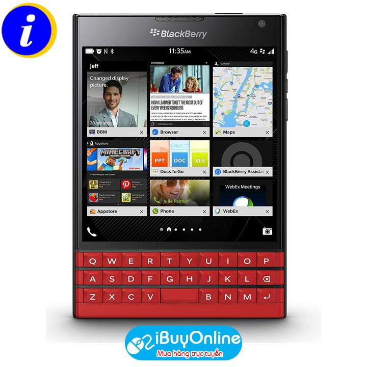 Điện thoại BlackBerry Passport Red Edition - BlackBerry Passport Đỏ