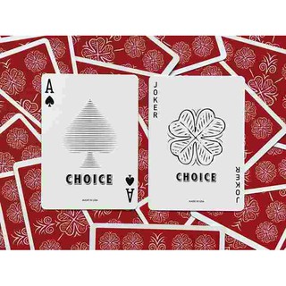 Bài ảo thuật : Choice Cloverback (Red) Playing Cards