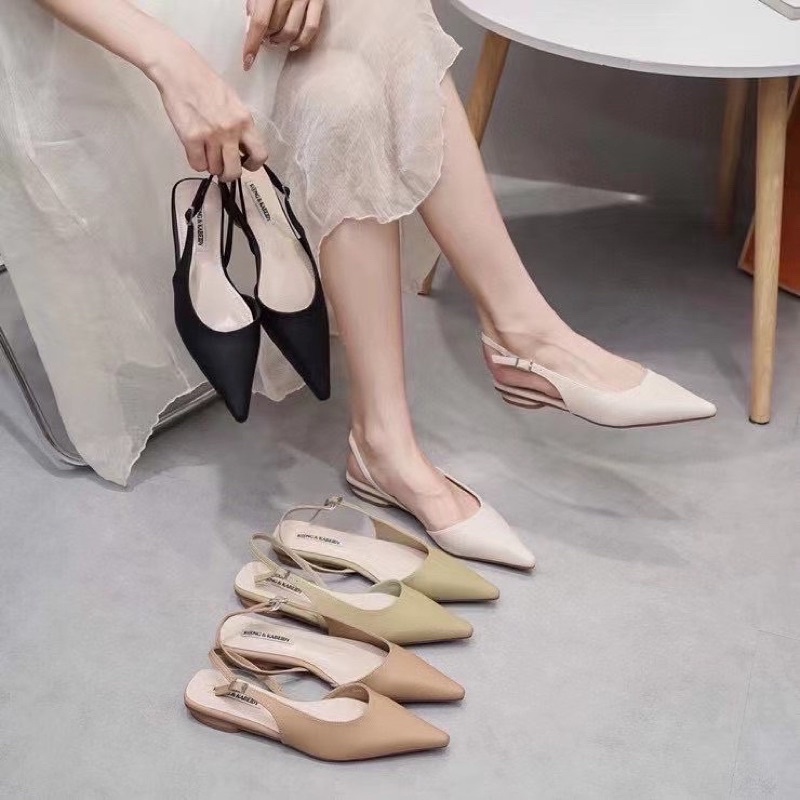 Slingback khoét eo - Bunny Shoes (K770)