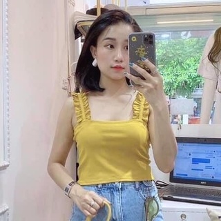 Áo hai dây nữ kiểu croptop cánh tiên nhiều màu sắc gợi cảm