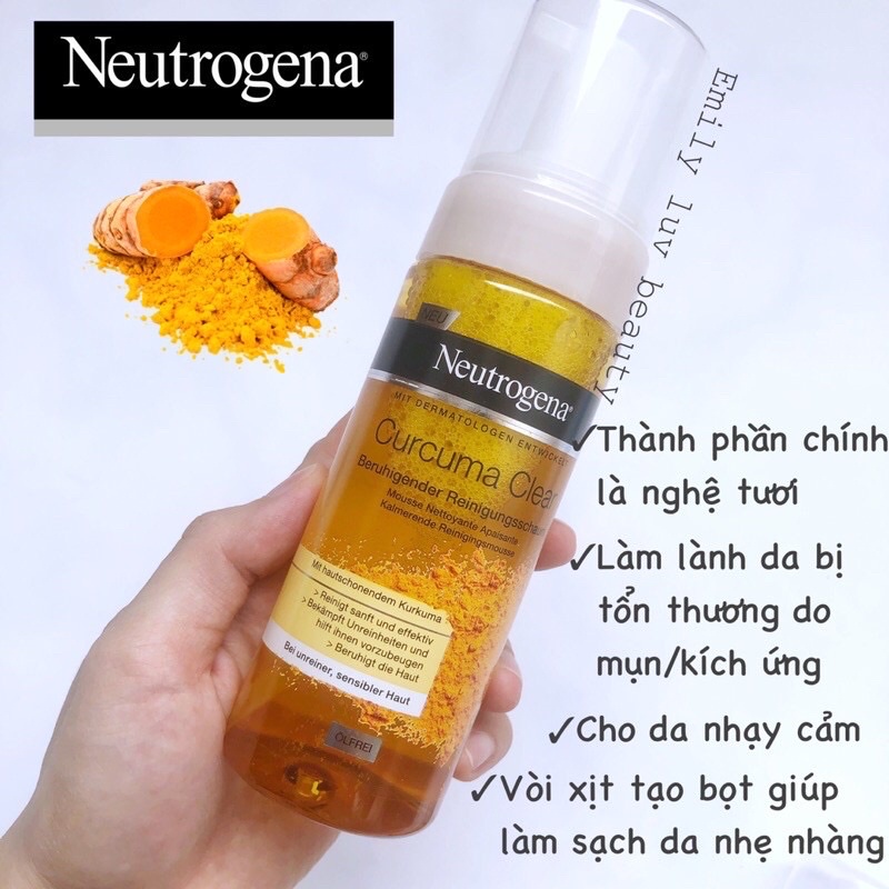 Sữa rửa mặt tạo bọt tinh chất nghệ Neutrogena