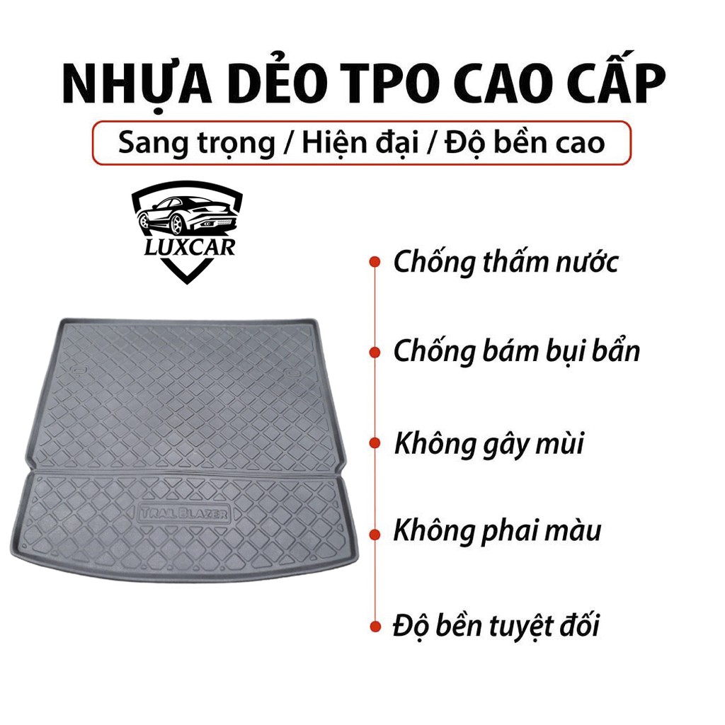 Lót cốp ô tô CHEVROLET, chất liệu nhựa dẻo TPO cao cấp LUXCAR (full các dòng xe của hãng)