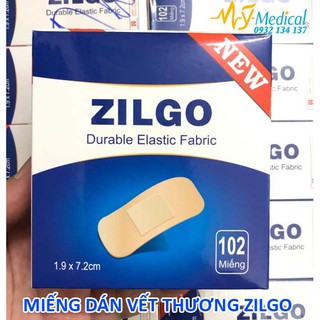 Băng Cá Nhân Zilgo - Miếng dán vết thương Zilgo hộp 102 thumbnail