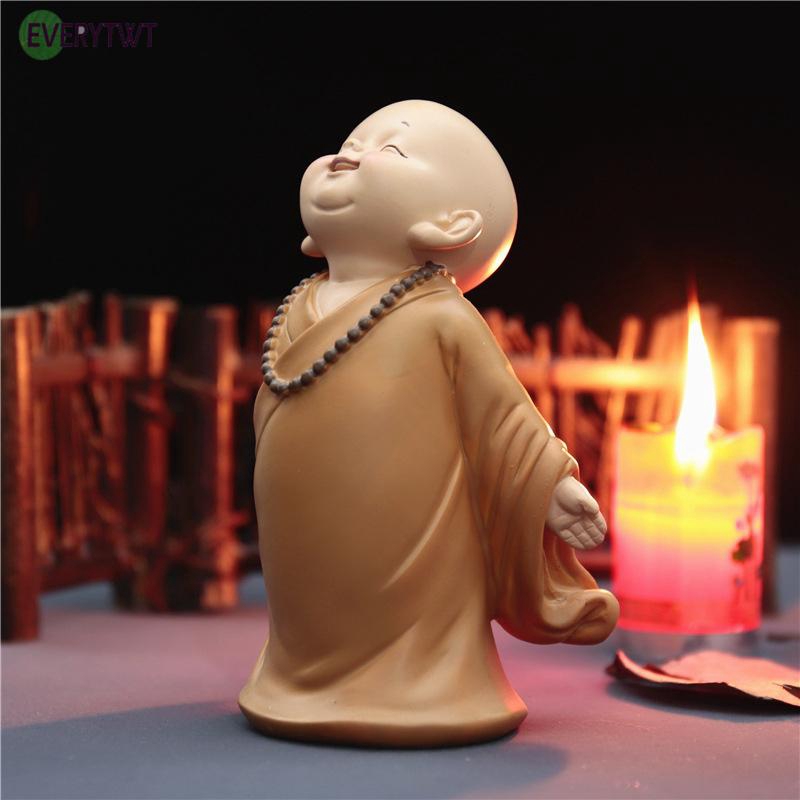 Buddha Small Monk Guanyin Home Decor Ornament Statues Ornament Sculpture Resin