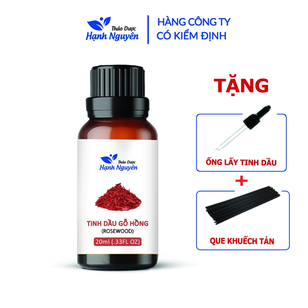 Tinh dầu Gỗ Hồng 20ml, cao cấp nhập khẩu, hương thơm tự nhiên, an thần, ngủ ngon - Thảo dược Hạnh Nguyên