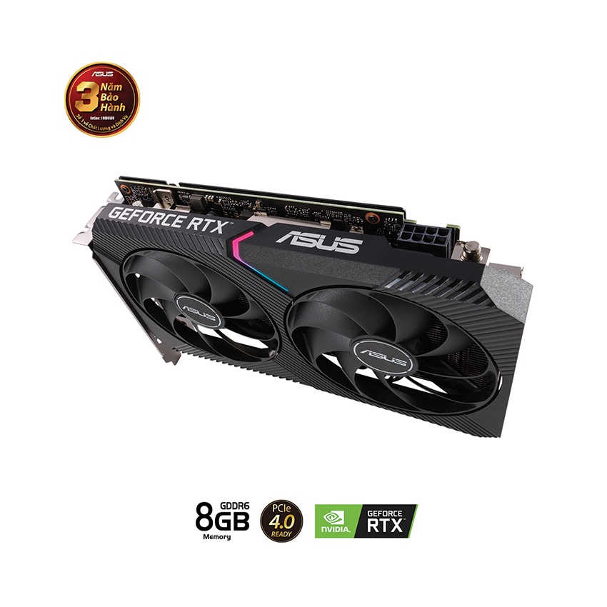 Vga Card màn hình Asus DUAL RTX 3060 Ti 8GB Dual Mini chính hãng