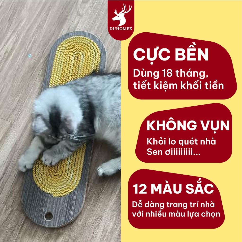 [Mã PET50 giảm 10% - tối đa 50K đơn 250K] Bàn cào móng mèo BỀN 2 NĂM tiết kiệm tiền, thiết kế cao cấp MINIMUM – Duhomee