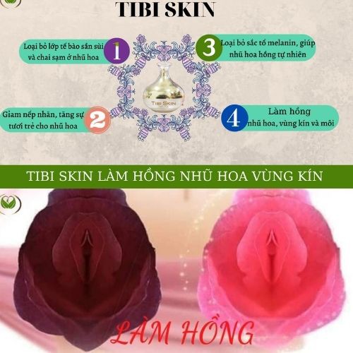 Kem Làm Hồng Vùng Kín, Nhũ Hoa, Môi và Nách "Tibiskin" 10gr.