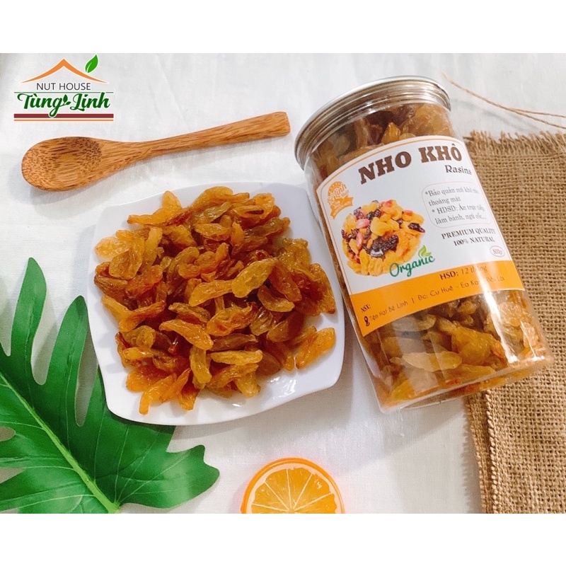500GRAM NHO VÀNG ẤN ĐỘ SẤY - TÙNG LINH NUT HOUSE