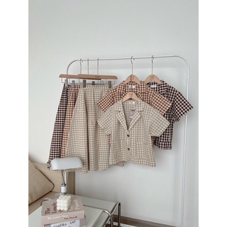 sơ mi kẻ vest 6124