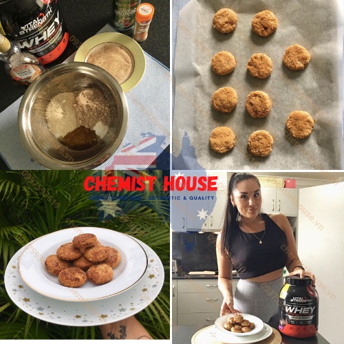 100% Premium Whey Protein Blend Chuẩn Nội Địa Úc có bill - VitalStrength Launch Whey Protein 1kg 2kg 3kg đủ mùidễ uống