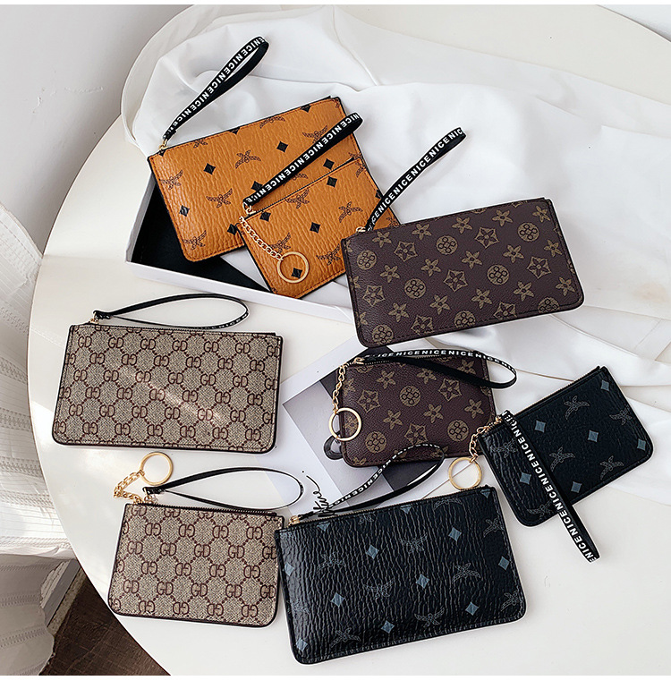 Ví Nữ mini Có Khóa Kéo Phong Cách retro 2021