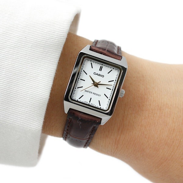 Đồng hồ nữ dây da chính hãng Casio Anh Khuê LTP-v007