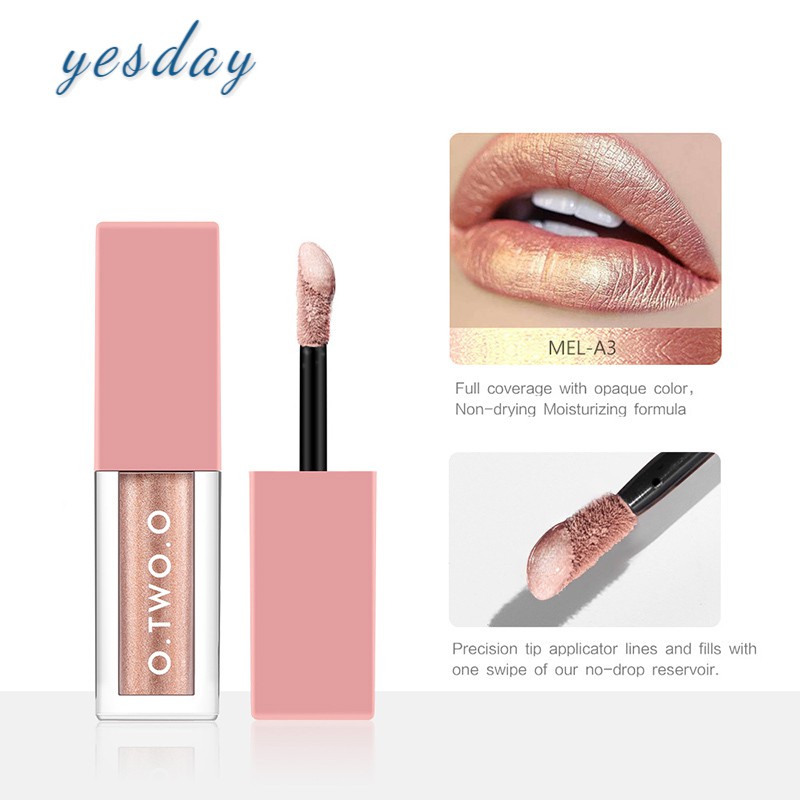 (Hàng Mới Về) Bộ 4 Son Môi Dạng Lỏng Chống Thấm Nước Lâu Trôi Màu Lì Lấp Lánh | BigBuy360 - bigbuy360.vn