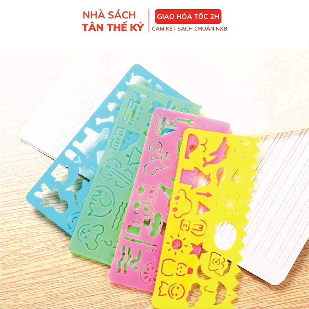 Thước kẻ nhựa Pison 15cm hình thú ngộ nghĩnh