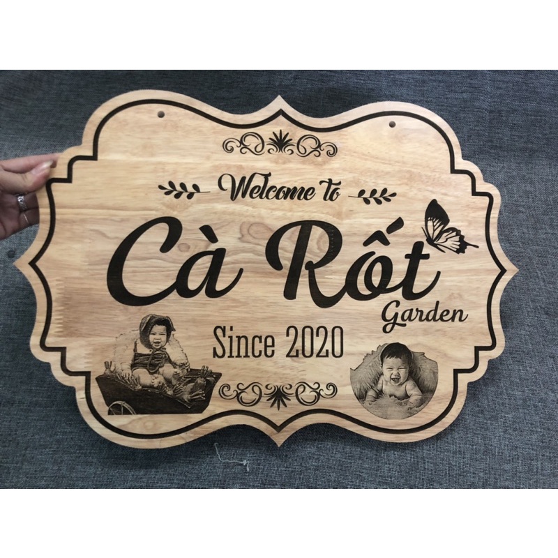 Bảng Gỗ Tên Shop Treo Ngoài Trời ~Miễn Phí Thiết Kế Theo Yêu Cầu