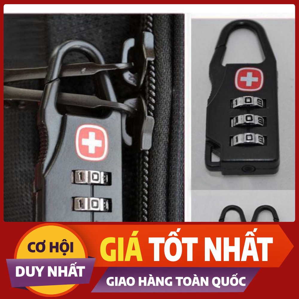 (Tốt) [Rẻ Vô Địch] Khóa Vali Khóa Balo Mã Số Chữ Thập - 3646 [Hàng Cao Cấp] (Loại Cao Cấp)