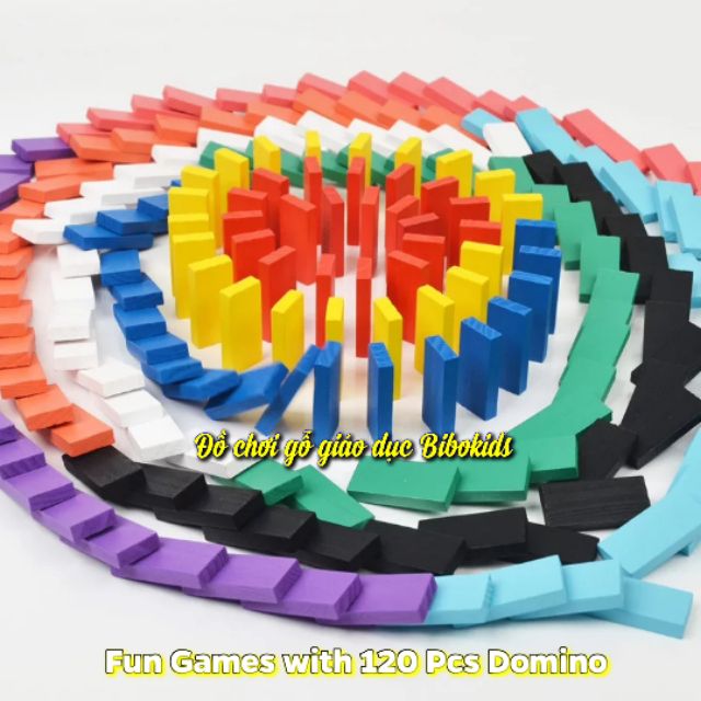 Domino màu 120 thanh