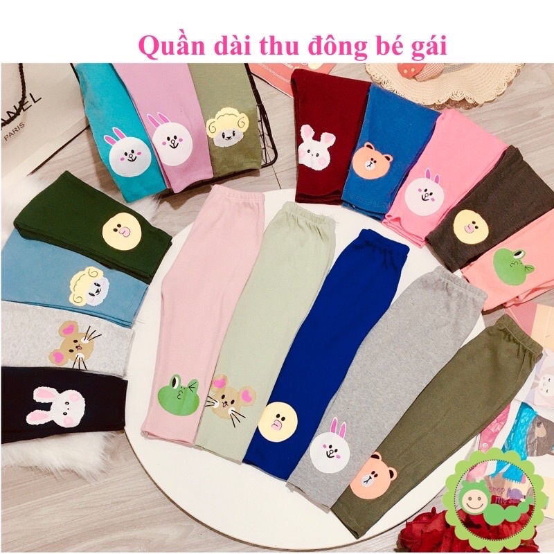 {8-28kg} Quần legging len tăm, quần dài thu đông cho bé gái (nhiều mẫu)