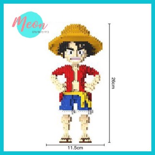 Miniblock đồ chơi xếp hình One Piece Luffy - Xếp hình Lufy One Piece size XL