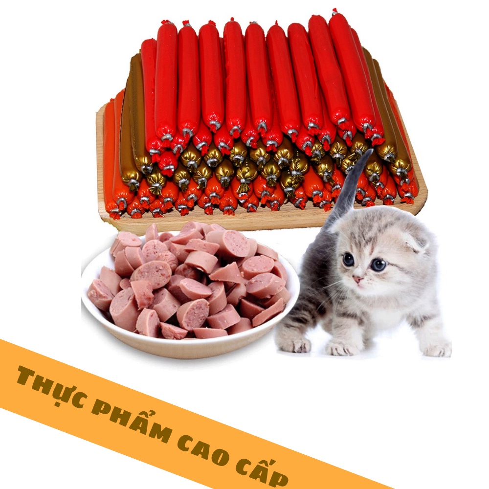 Xúc Xích Cho Chó Mèo Hamster Thú Cưng Dinh Dưỡng Giàu Vitamin, Đạm 15g