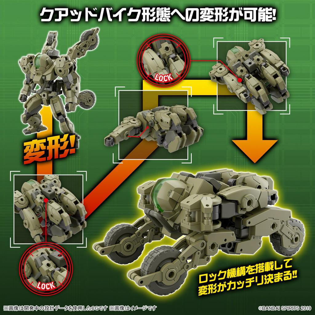Mô hình lắp ráp Bandai 30MM Volpanova - Quad Bike Ver