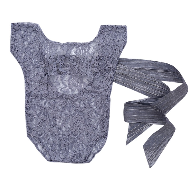 Jumpsuit ren thắt nơ lưng chụp ảnh cho bé