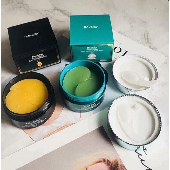 Mặt Nạ Mắt Hỗ Trợ Giảm Nếp Nhăn, Quầng Thâm, Bọng Mắt JM-Solution Eye Patch 60 Pcs