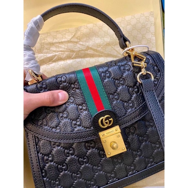 Túi Xách Cao Cấp Da Bò Dập Logo sz21cm