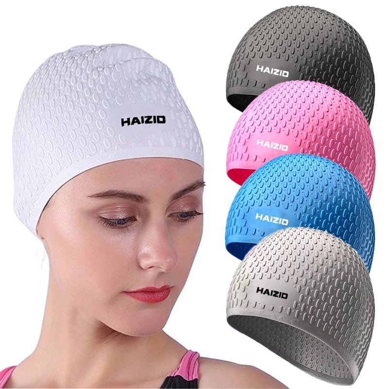 Mũ Bơi Silicone Co Giãn Thoải Mái Chống Thấm Nước Dành Cho Người Lớn