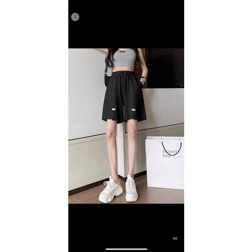 Quần ngố xẻ logo GTO654