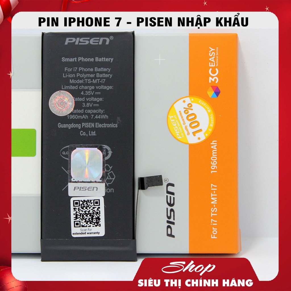 PIN PISEN IPHONE - CHÍNH HÃNG PATECH PHÂN PHỐI