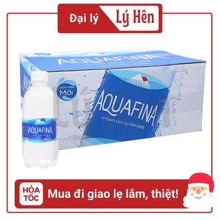 Thùng 24 Chai Nước Suối Tinh Khiết Đóng Chai Aquafina Chai Nhựa 355ml HSD