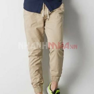 Quần Jogger ziper Kaki Nam
