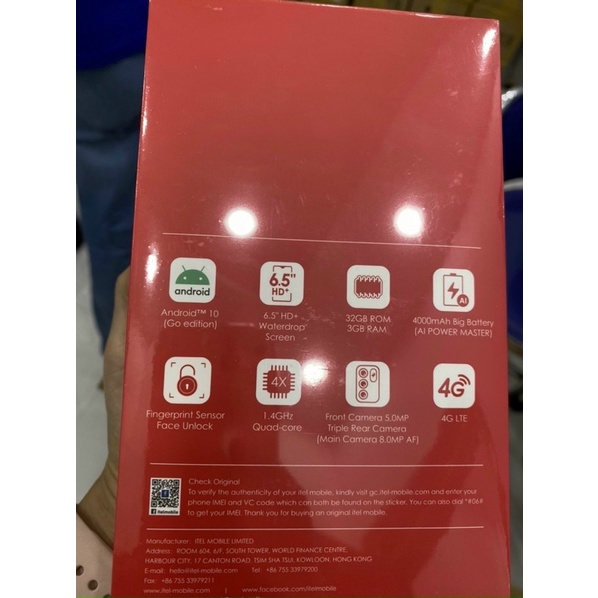Điện thoại Itel Vision 1 Pro  - Hàng Chính Hãng