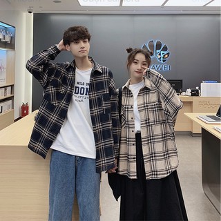 ÁO SƠ MI FLANNEL NAM NỮ UNISEX ( có hình shop chụp phía dưới )
