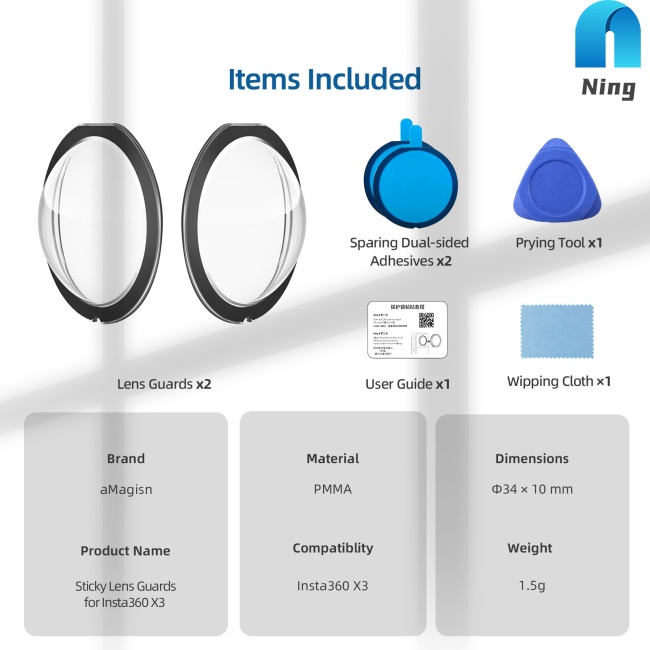 Khung Bảo Vệ Ống Kính Camera Cho Insta360 X3 Panoramic Action