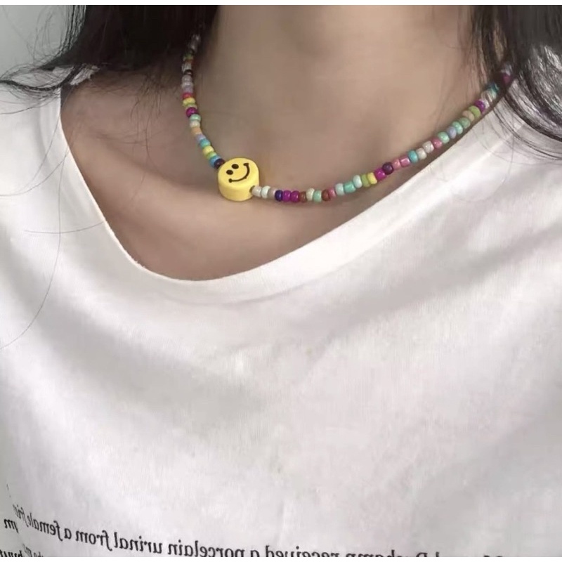 Vòng cổ/ vòng tay nhiều màu hình mặt cười 😍😍🥰