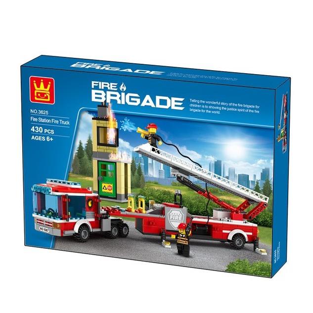 Lego Ghép Hình Biệt Đội Xe Cứu Hỏa 3625
