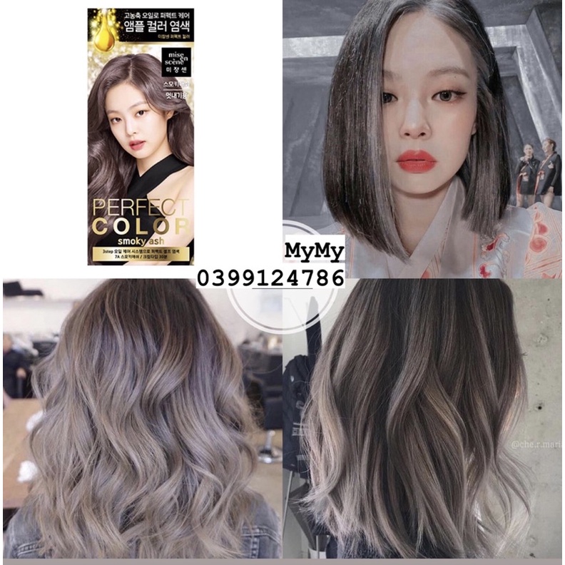 Thuốc nhuộm tóc màu Black Pink Perfect Color Hair Dye