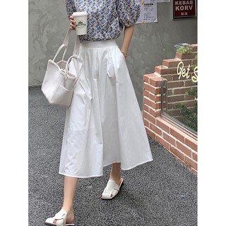 Chân váy basic trắng/đen