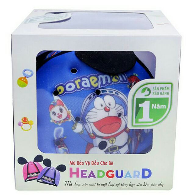  Nón Bảo Hiểm Bảo Vệ Đầu Cho Bé HEADGUARD - Mickey Đỏ