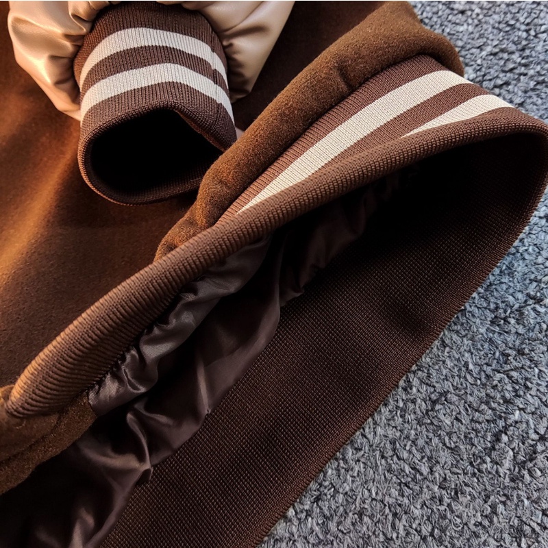 Áo Khoác Bóng Chày Dáng Rộng Thêu Họa Tiết Thời Trang Cao Cấp Dành Cho Nam Nữ