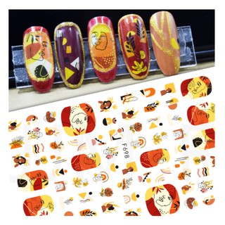 Sticker dán móng nghệ thuật độc lạ/ cô gái 1